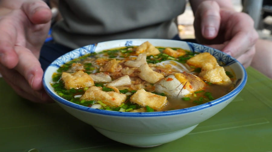 Bun rieu cua soupe de crabe du vietnam